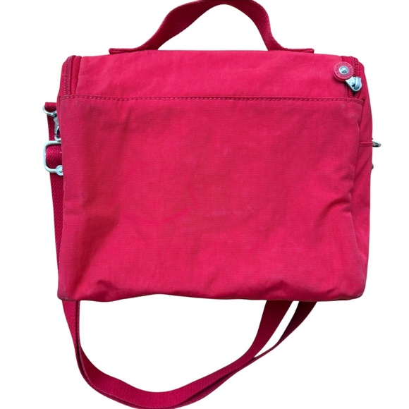 bag lunch KIPLING red nylon 8x9x5 crossbody adjustable strap insulated - Picture 3 of 13